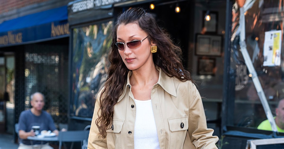 Bella Hadid's khaki suit is the perfect summer work uniform