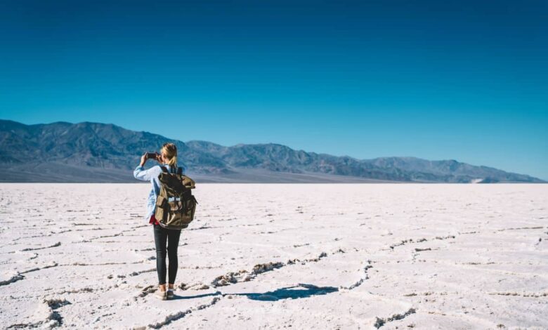 Going Under Sea Level While On Land In Death Valley