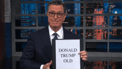 Stephen Colbert shifts his Joe Biden Age jokes to Donald Trump