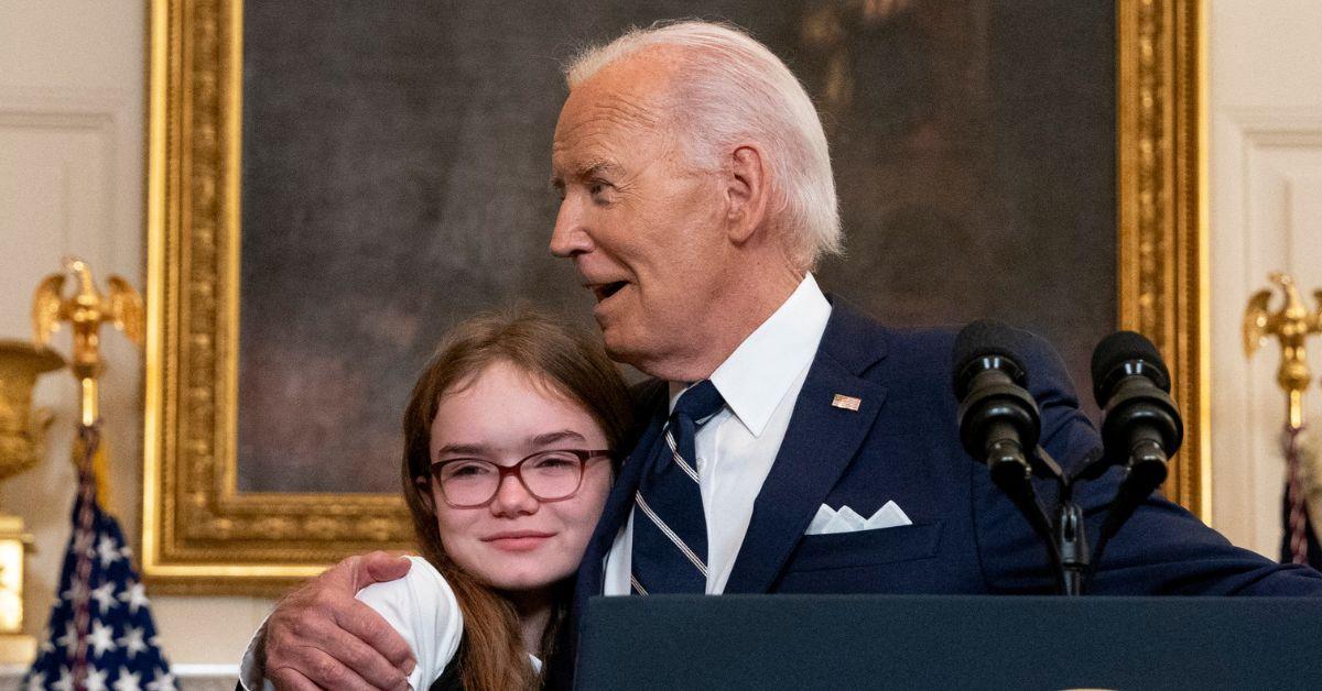 Biden tells daughter of released prisoner, 12: 'No serious guys until you're 30'
