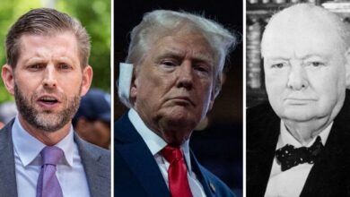 Eric Trump compares his father Donald Trump to Winston Churchill