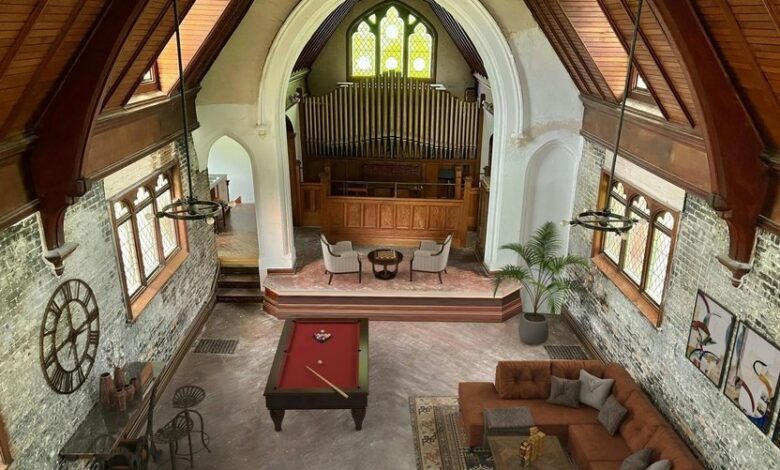 Former New York church that is now a family home is listed for $350,000