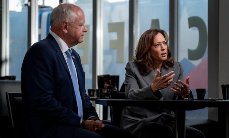 Kamala Harris tells CNN that Trump is 'dividing our nation'