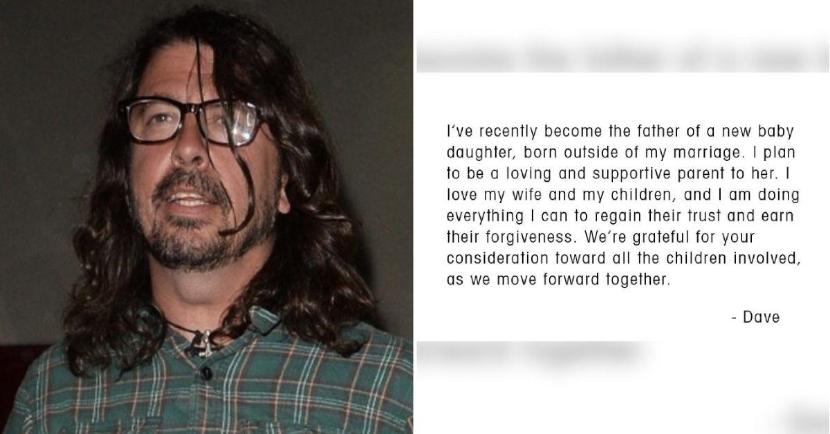 Dave Grohl fans furious that he fathered a baby out of wedlock