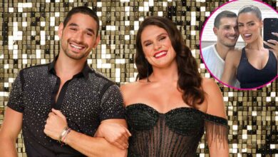 Ilona and Alan recreate Gleb's steamy DWTS photo with Brooks Nader