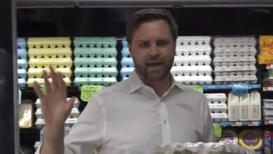 JD Vance accused of 'lying' about the cost of eggs during a trip to the supermarket