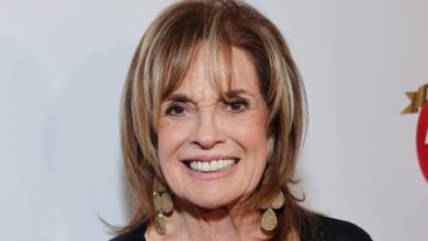 Linda Gray Pitching film from Dallas featuring a ghostly Southfork