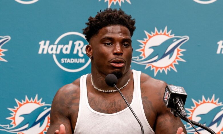 Miami Dolphins' Tyreek Hill breaks his silence after police arrest