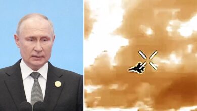 Putin's $50 million fighter plane crashes into the Black Sea after being shot down by Ukraine