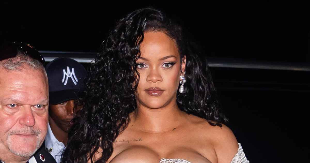 Rihanna stuns in glittering Alaia dress at New York Fashion Week