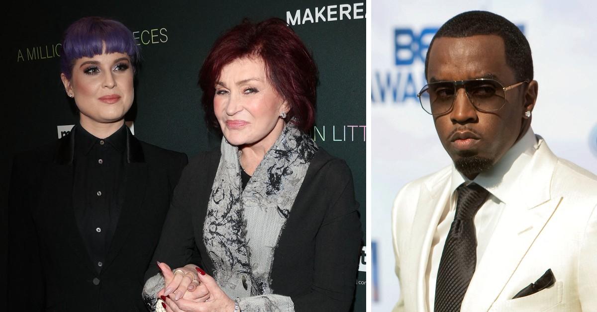 Shocking images resurface of Sharon Osbourne urging daughter Kelly to marry Diddy