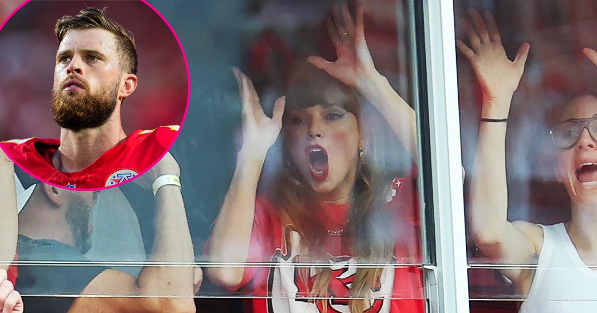 Taylor Swift reacts to Chiefs Harrison Butker's game-winning kick