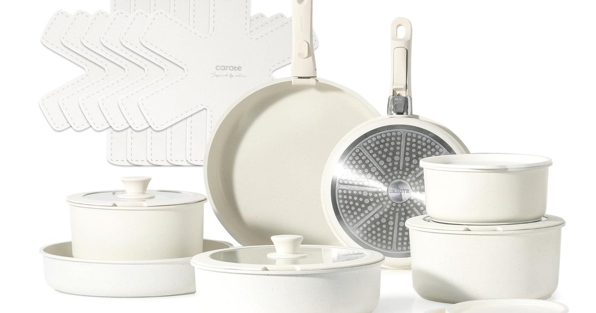 This Amazon best-selling pot and pan set is now 55% off