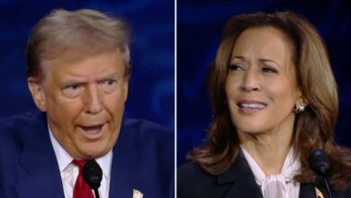 Trump steps aside Harris 'turns black' Comment: 'I don't care'