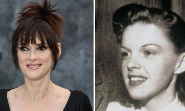 Winona Ryder reveals her parents feared she would end up like Judy Garland