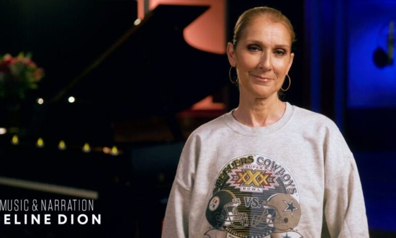 Celine Dion introduces new promo for Sunday Night Football