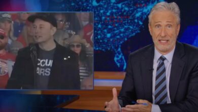 Jon Stewart Criticizes Elon Musk's Trump Rally Speech on 'The Daily Show'