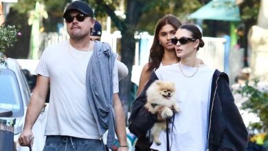 Leonardo DiCaprio and Vittoria Ceretti NYC walk with new puppy