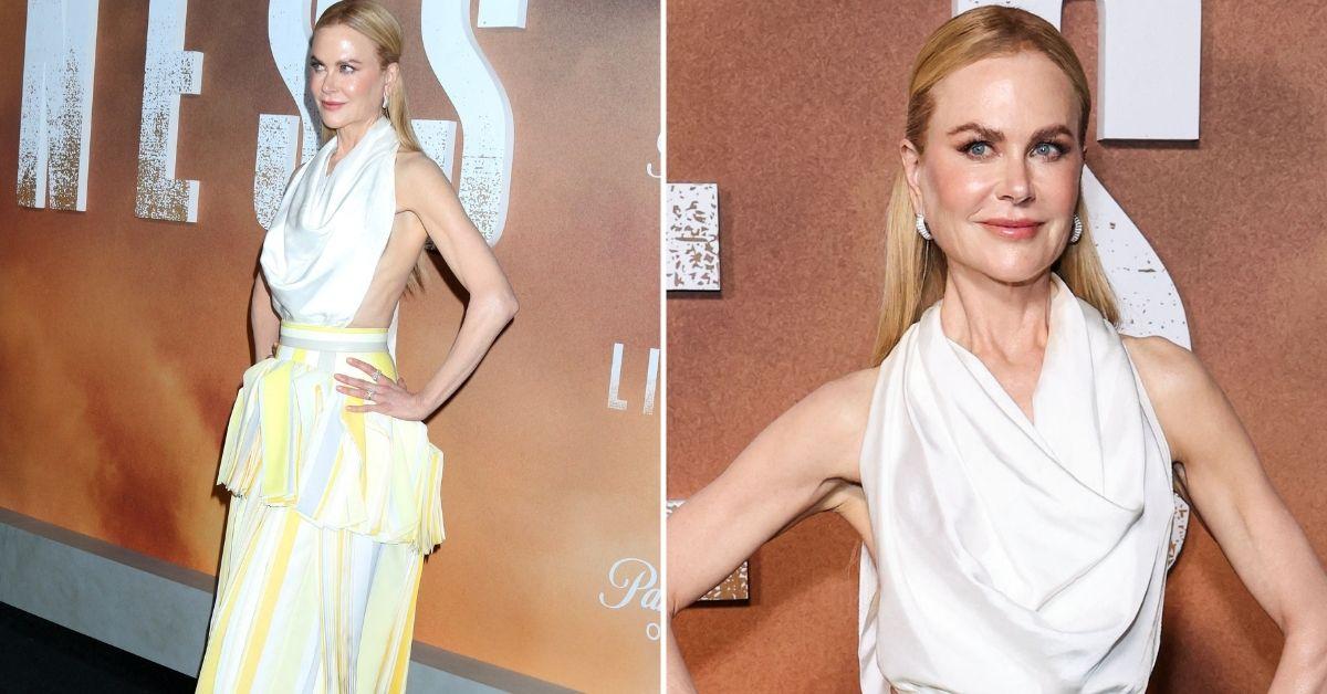 Nicole Kidman cries on the red carpet after the death of mother Janelle