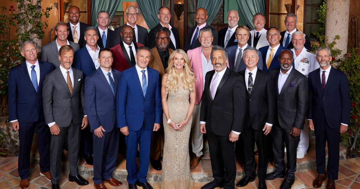 Pascal from The Golden Bachelorette dresses as Joan Vassos for Halloween