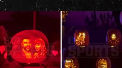 Travis Kelce and Taylor Swift get Jack-O'-Lantern treatment at Halloween exhibit