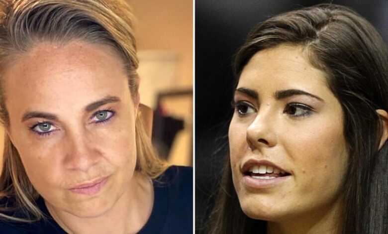 WNBA's Kelsey Plum is yelled at by coach Becky Hammon during a timeout