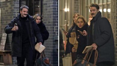 Actress Emilia Clarke hangs out with DJ Bassi Fox in London