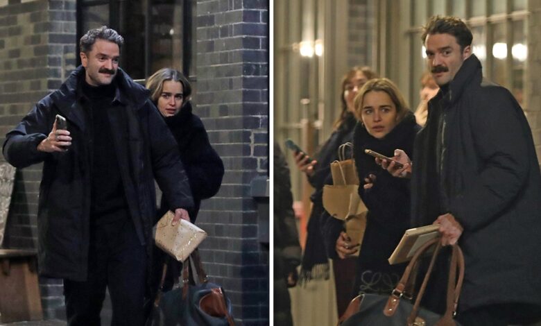 Actress Emilia Clarke hangs out with DJ Bassi Fox in London