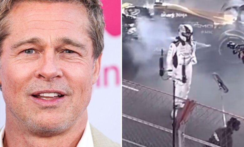 Brad Pitt collapses during the Las Vegas Grand Prix - the secret behind it