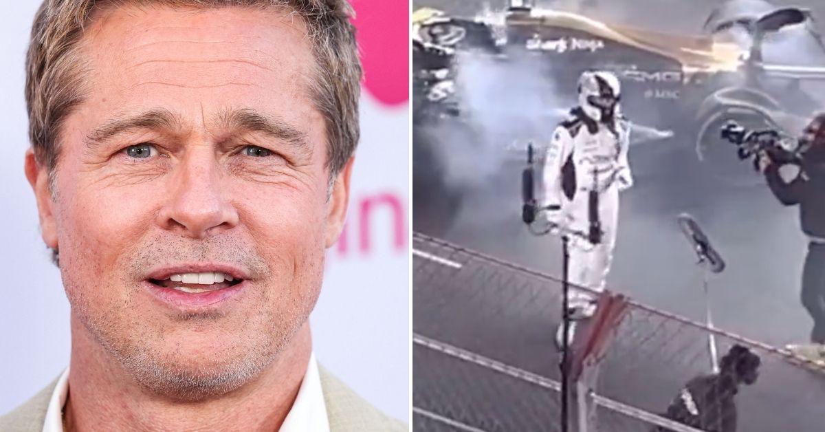 Brad Pitt collapses during the Las Vegas Grand Prix - the secret behind it