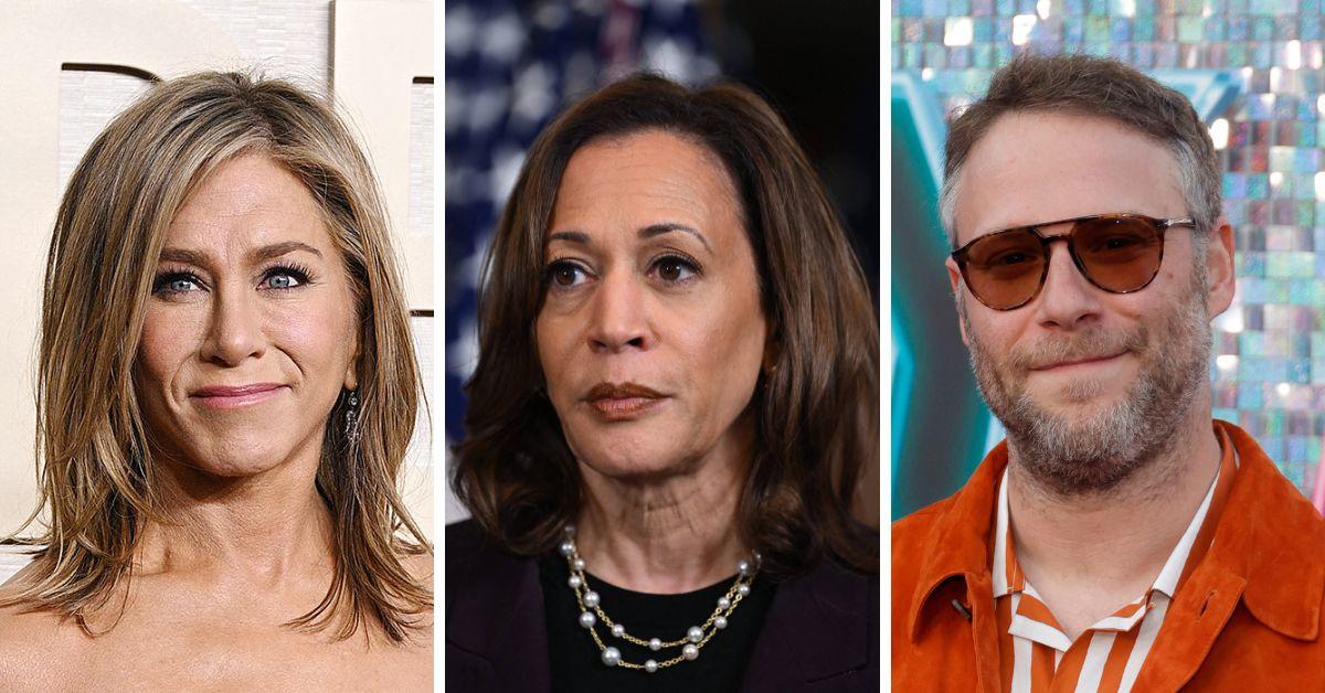 Celebrities who don't have children: Jennifer Aniston, Kamala Harris