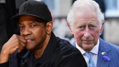 Denzel Washington has an awkward meeting with King Charles, video shows