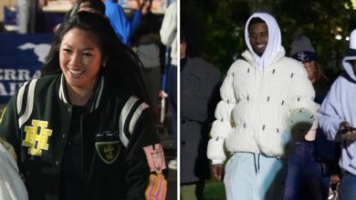 Diddy's baby mama Dana Tran, son Christian support twins at soccer game