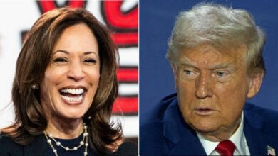 Donald Trump and Kamala Harris look at states in voting battle