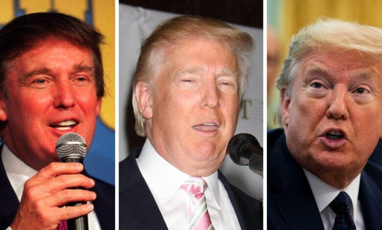 Donald Trump's hair transformation: before and after photos