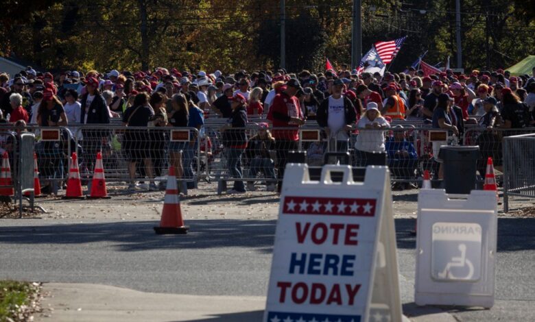 Early voters are showing up in the polls for the 2024 presidential election