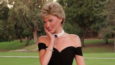 Elsa Hosk wears Princess Diana's 'Revenge Dress' for Halloween