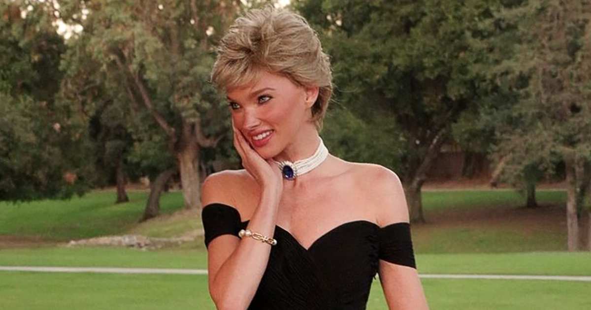 Elsa Hosk wears Princess Diana's 'Revenge Dress' for Halloween