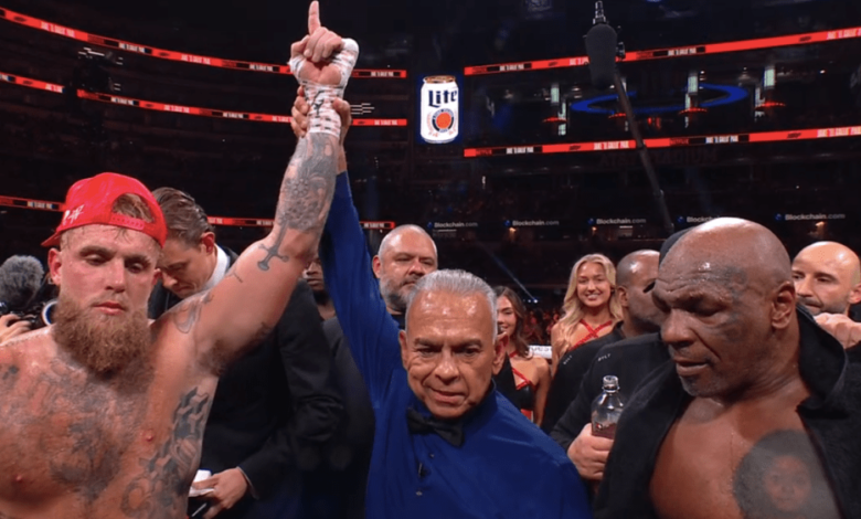 Jake Paul wins Mike Tyson fight; Netflix Rumble lasts all eight rounds