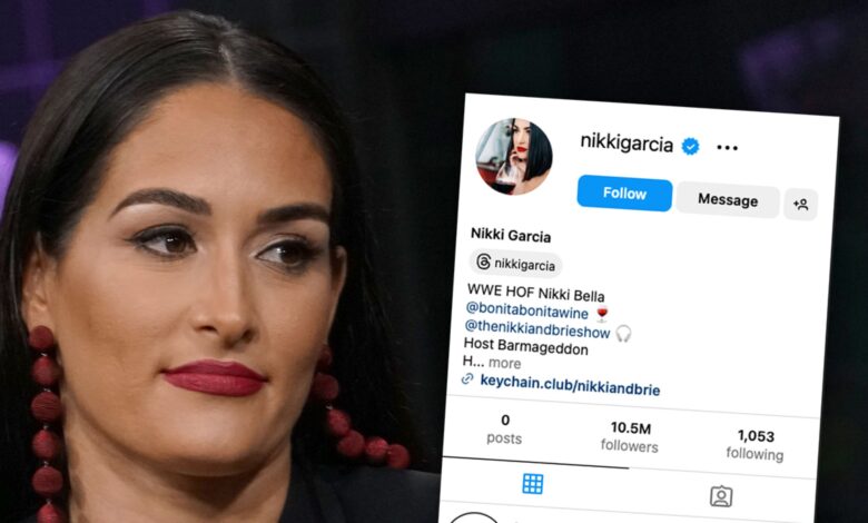 Nikki Bella is wiping Instagram after settling her divorce from Artem Chigvintsev