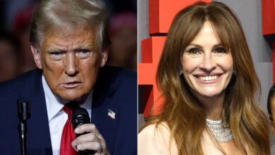 Trump Slams Julia Roberts for Narrating 'Cringe' Kamala Harris Ad