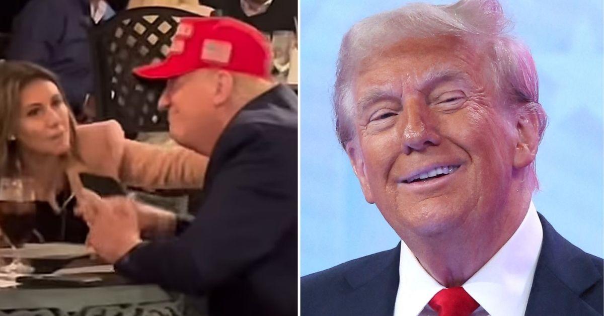 Trump dances as female aides serenade him at the victory party