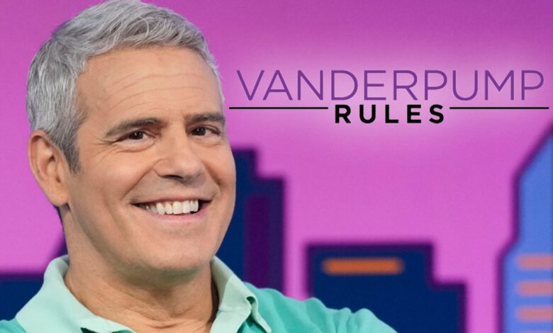 Andy Cohen addresses the cast of 'Vanderpump Rules'