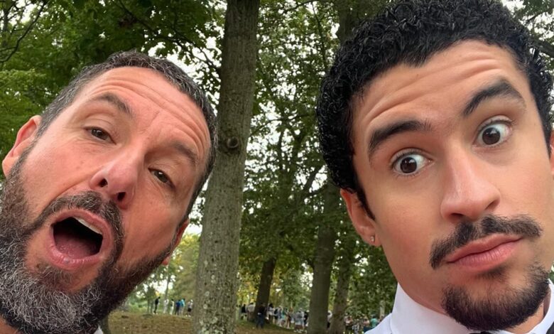 Bad Bunny Films Scene With Adam Sandler For 'Happy Gilmore 2'