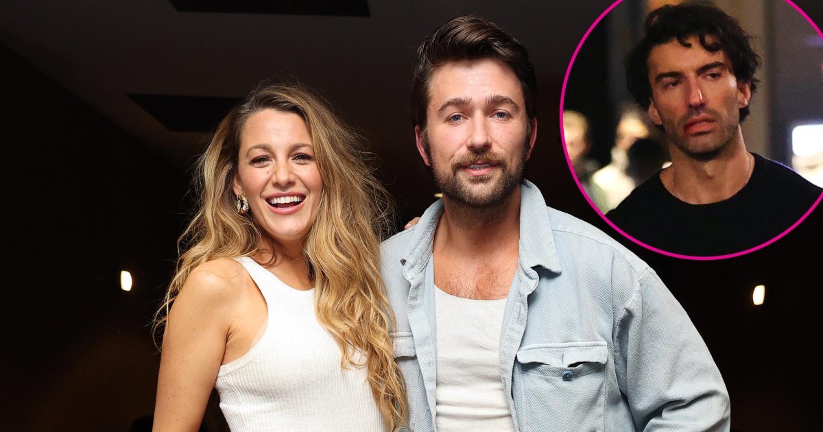 Brandon Sklenar supports Blake Lively during the trial against Justin Baldoni