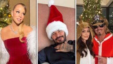 Celebrities are getting into the festive spirit for Christmas 2024