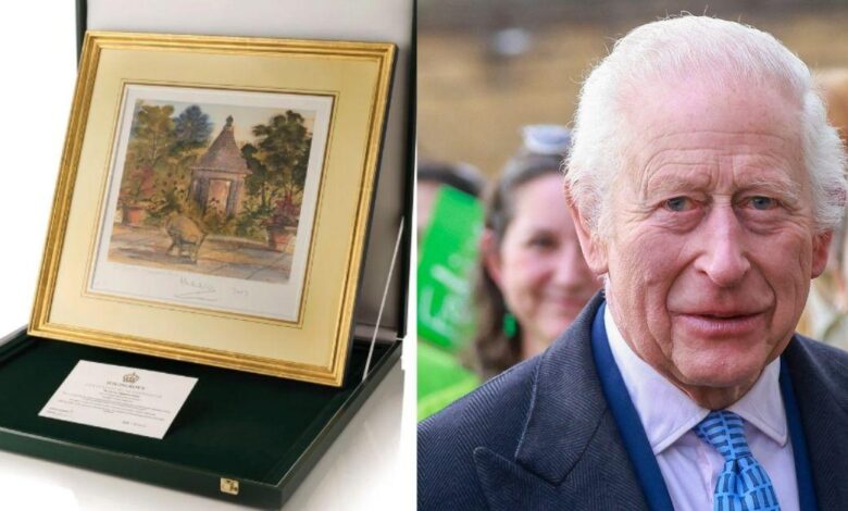 Dying Charles 'spends hours creating legacy to sell in his royal shop'