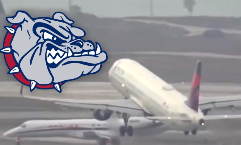 Gonzaga men's basketball team jet nearly collides with outbound plane, FAA investigates