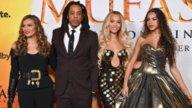 Jay-Z walks the red carpet with Beyonce and Blue Ivy amid rape allegations