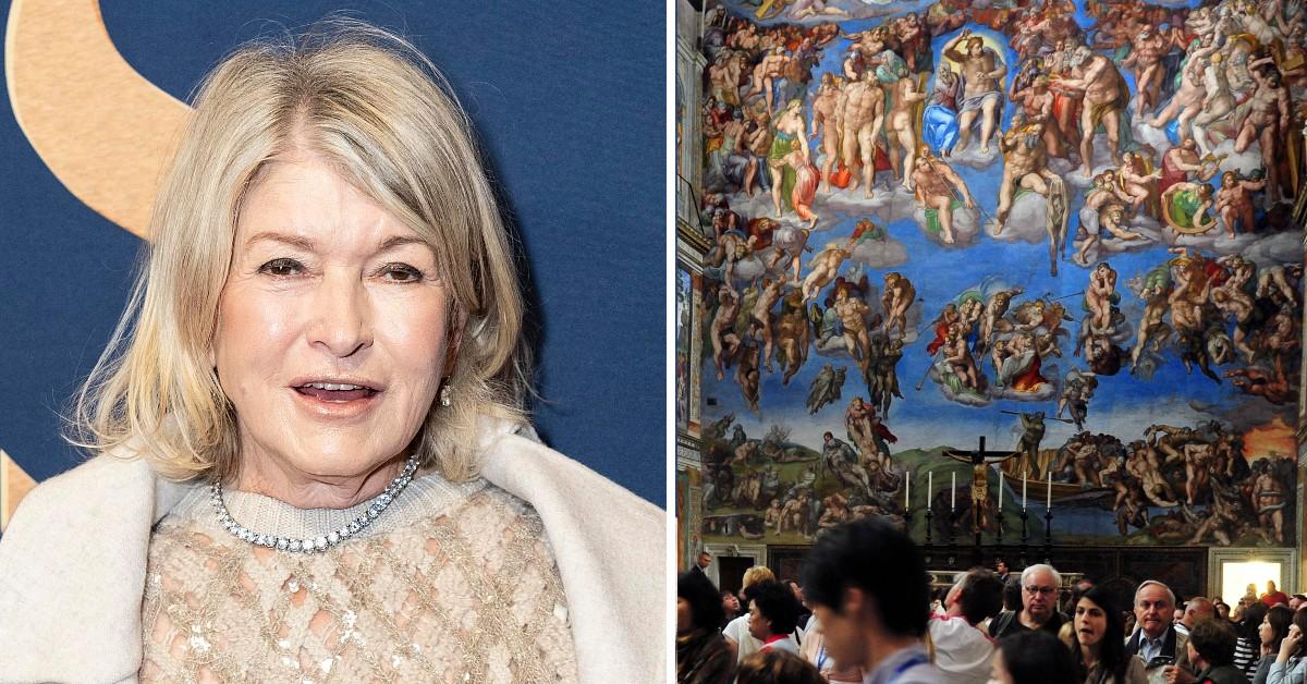 Martha Stewart robbed for taking banned photos in the Sistine Chapel